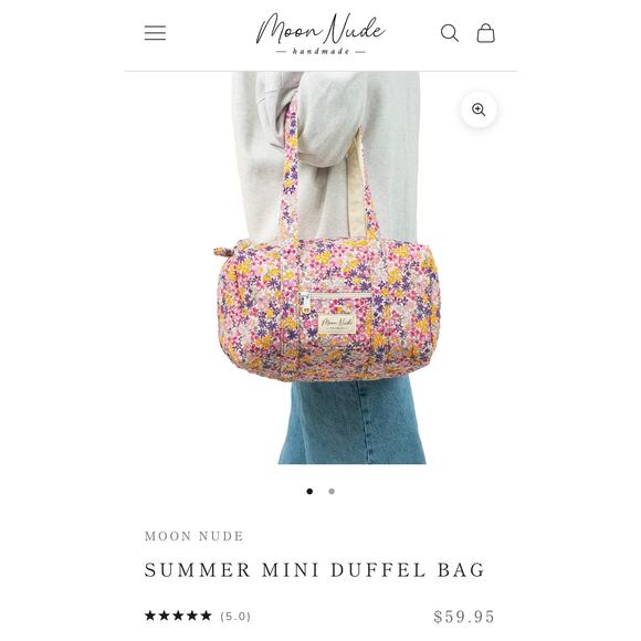 Moon Nude Summer Mini Duffel Bag NWOT - Picture 2 of 5
